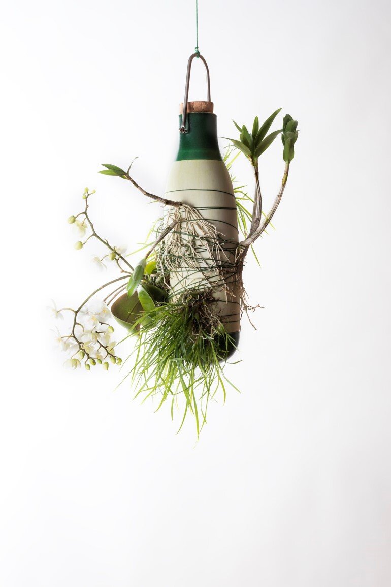 Aerial Ceramic Vases for Indoor Epiphytic House-Plants (7)
