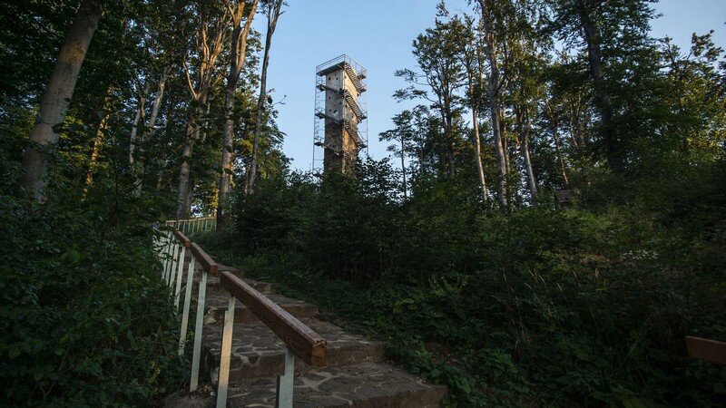 Galyateto Lookout Tower in Matra Mountains, Hungary (4)