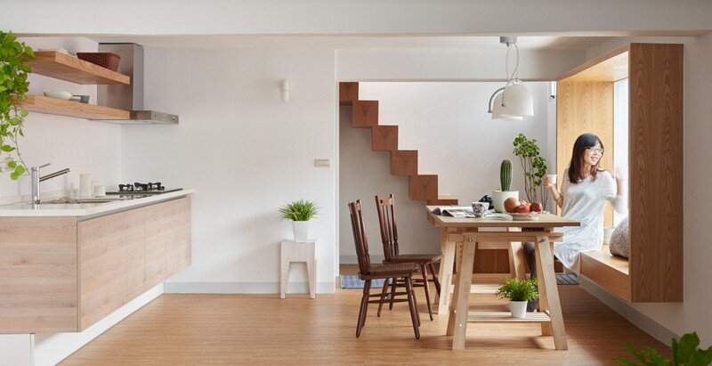 Airy Home in Taiwan with Optimal Balance Between Space and Lighting (12)