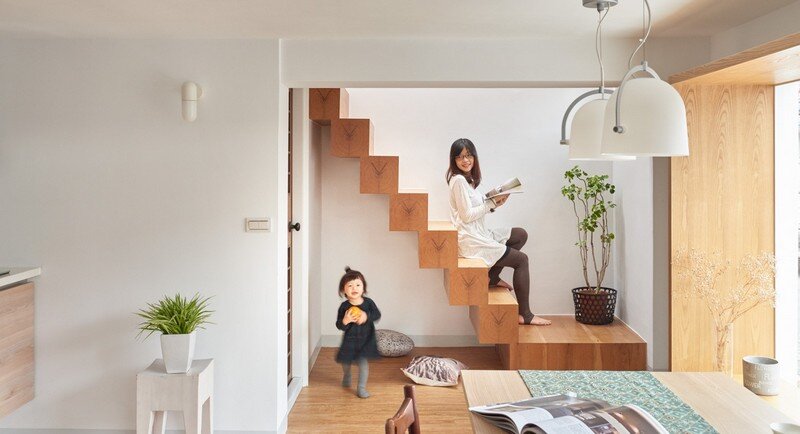 Airy Home in Taiwan with Optimal Balance Between Space and Lighting (14)