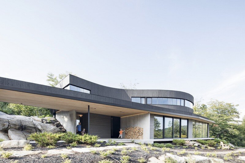 La Héronnière - Low Impact House Design by Alain Carle Architect (1)