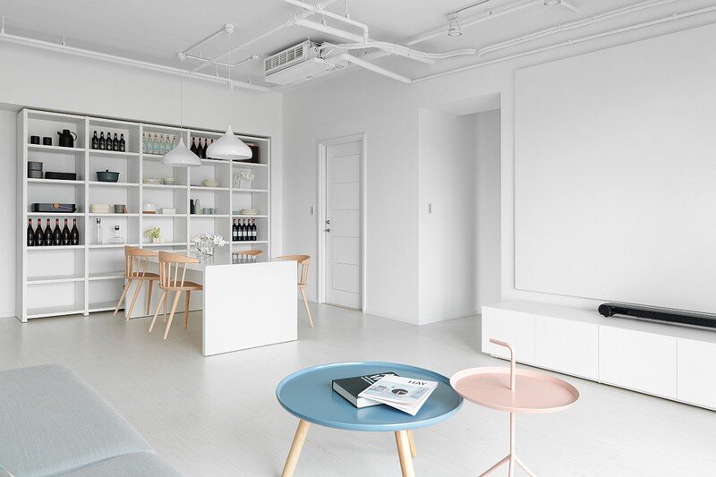 Minimalist White Apartment - Tsai Residence by Tai & Architectural Design (4)