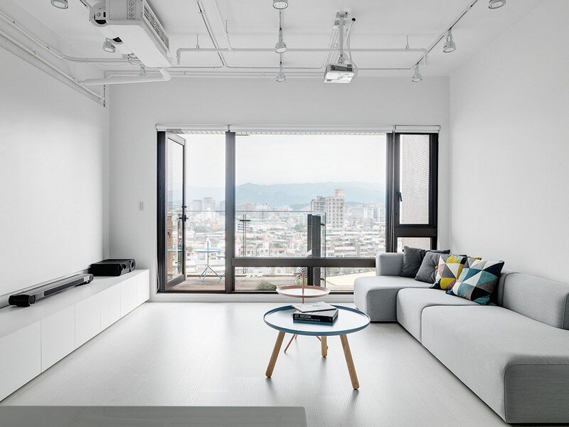 Minimalist White Apartment - Tsai Residence by Tai & Architectural Design (5)