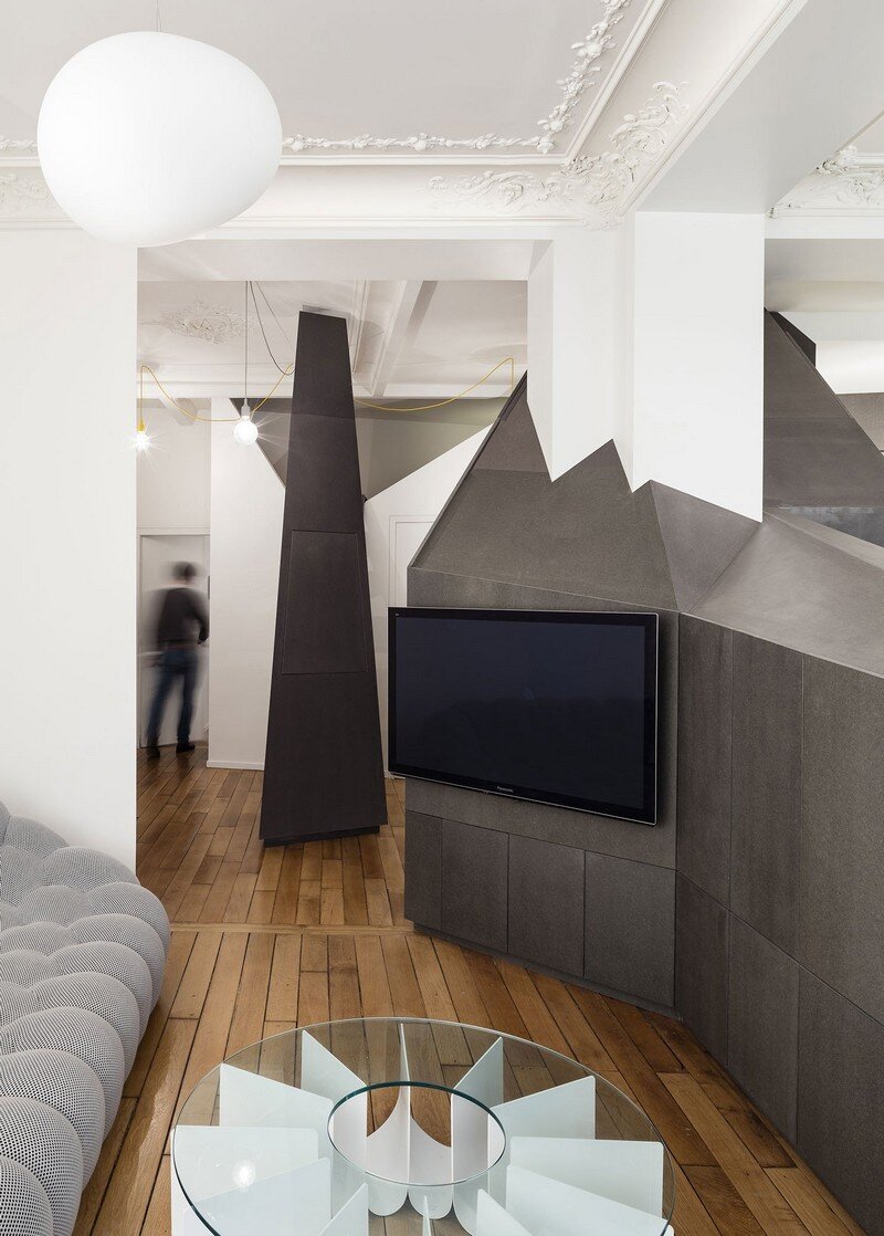 A Small Parisian Apartment with Ingenious Interior Design Studio Razavi Architecture
