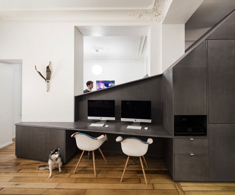 A Small Parisian Apartment with Ingenious Interior Design Studio Razavi Architecture 2