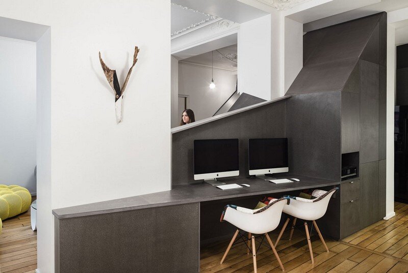 A Small Parisian Apartment with Ingenious Interior Design Studio Razavi Architecture 7