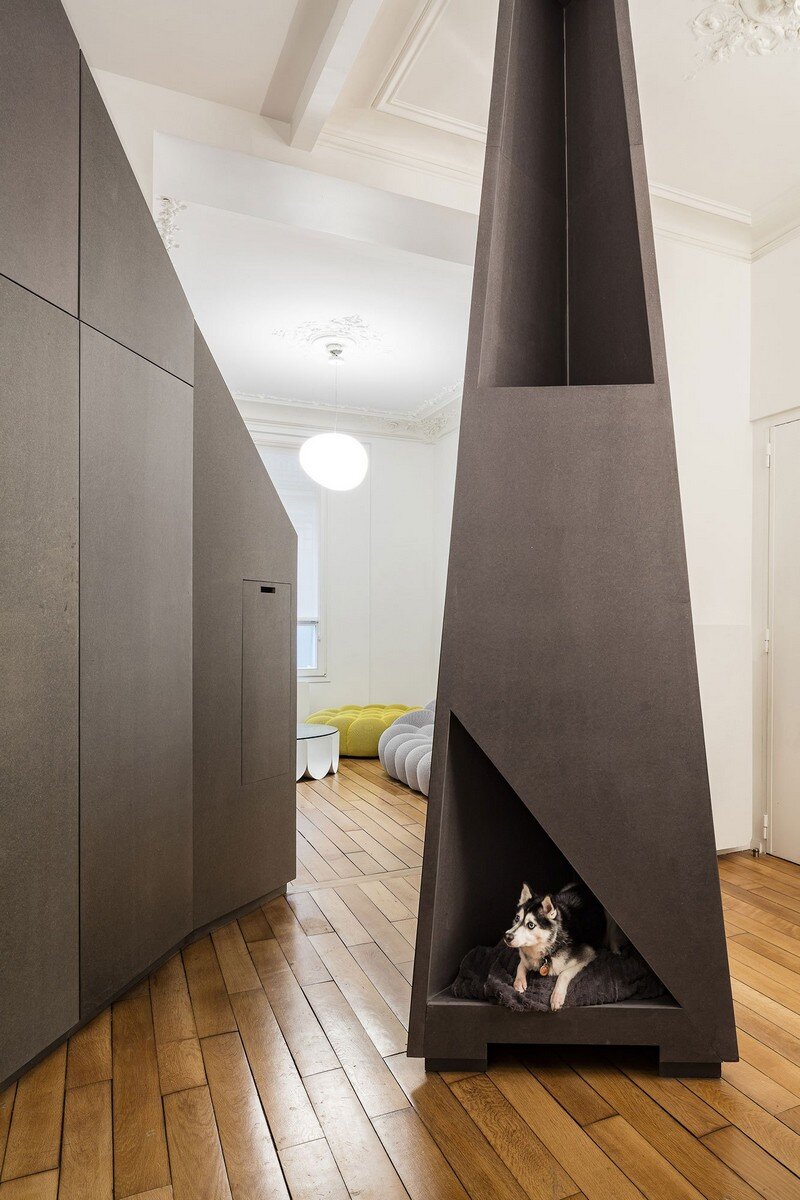 A Small Parisian Apartment with Ingenious Interior Design Studio Razavi Architecture 6