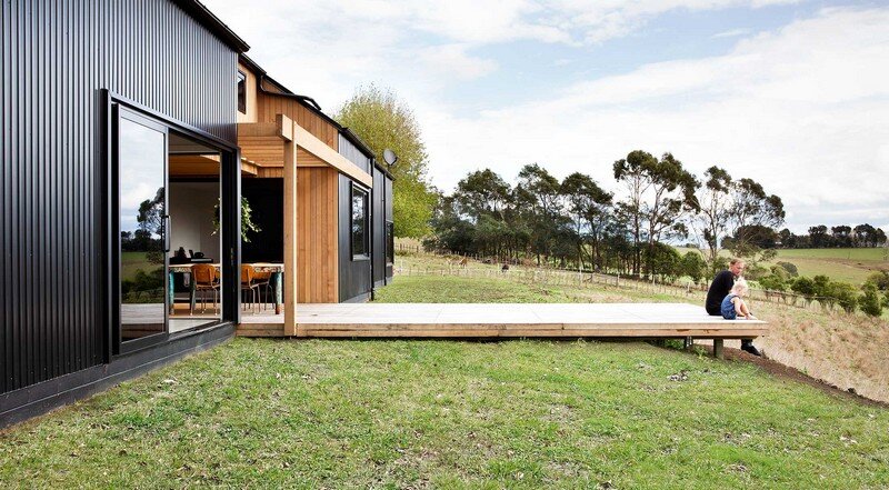 Modern Barn Form - Innovative Black Barn By Red Architecture