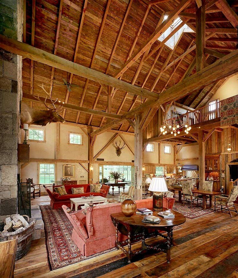 rustic barn interiors