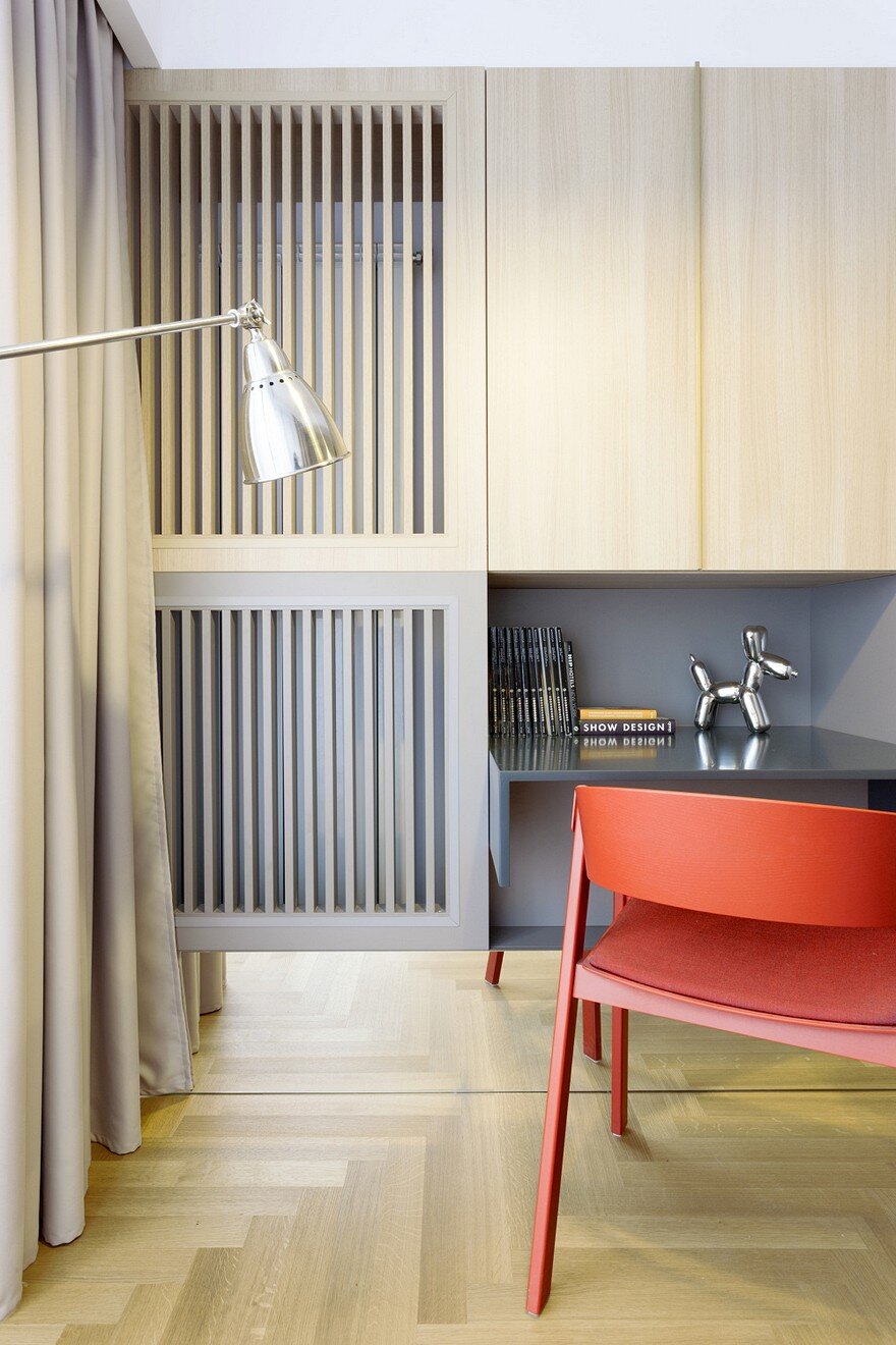 Inviting Apartment With A Stylish and Warm Interior Design Rosu & Ciocodeica 16