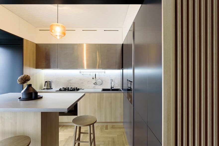 Inviting Apartment With A Stylish and Warm Interior Design Rosu & Ciocodeica