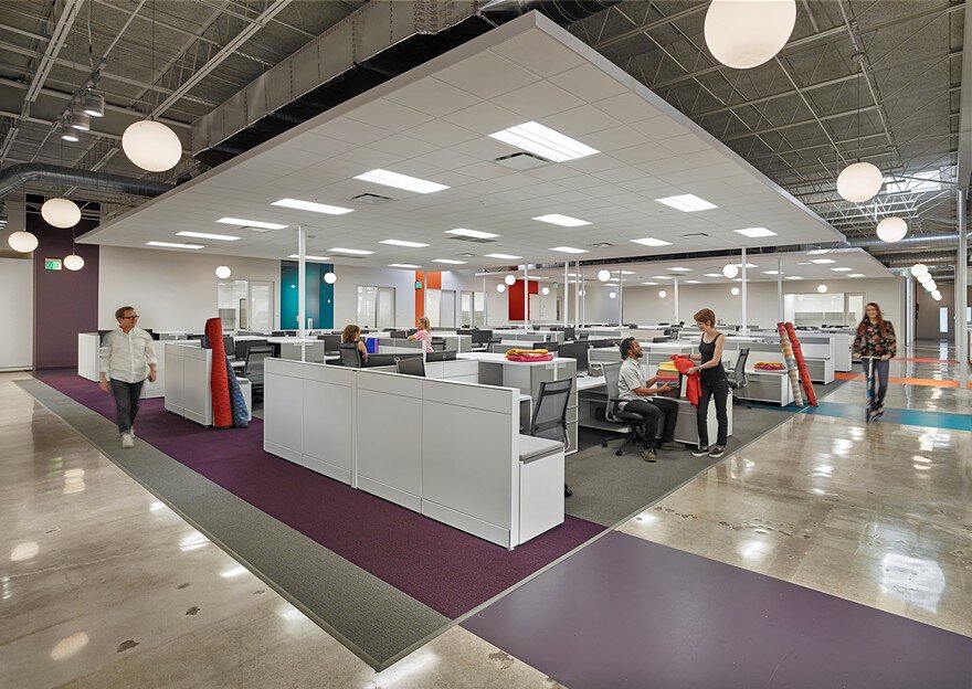 Stantec Designs Headquarters for Hospitality Upholstery Leader Valley Forge Fabrics 9
