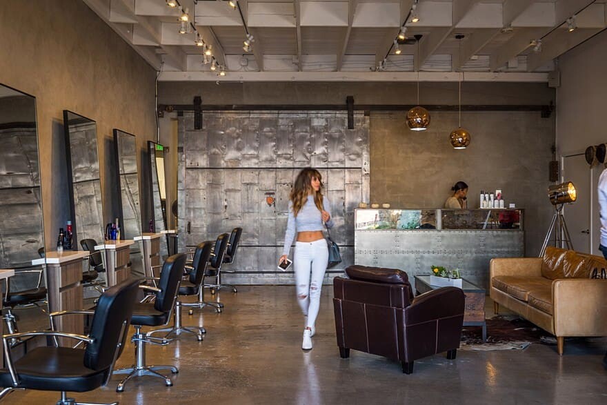 Los Angeles Stylist Salon House with an Urban Look and Feel