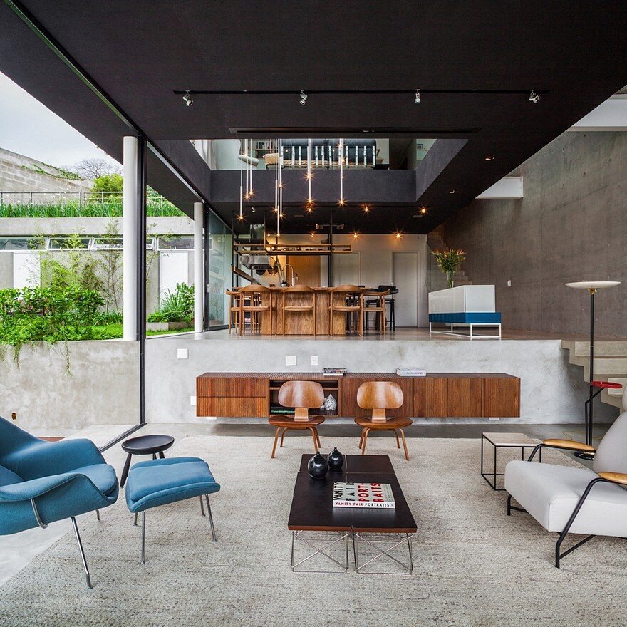 This São Paulo House Has a Mixed Structural Design that Combines Concrete with Steel 8