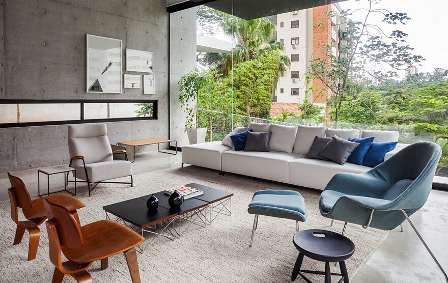 This São Paulo House Has a Mixed Structural Design that Combines Concrete with Steel 10
