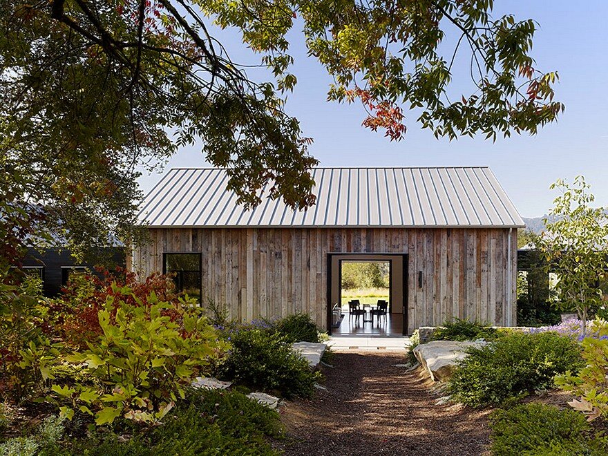 Portola Valley Barn Featuring a Rustic Exterior in Contrast with Contemporary Interior 1