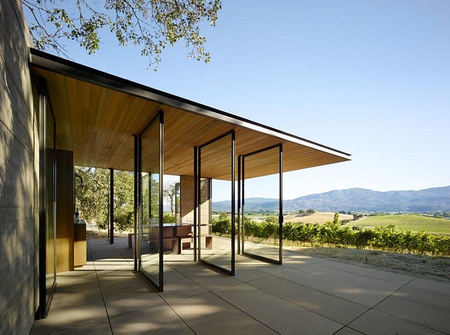 Walker Warner Architects Designed Three Unique Wine Tasting Pavilions for a Vineyard 3