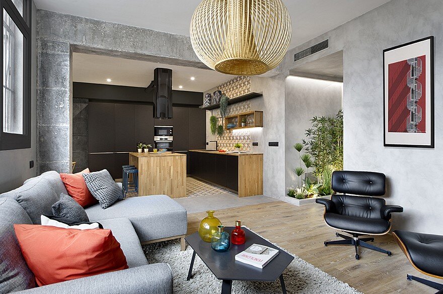 Inspiring Spanish Apartment with Raw Industrial Details 14