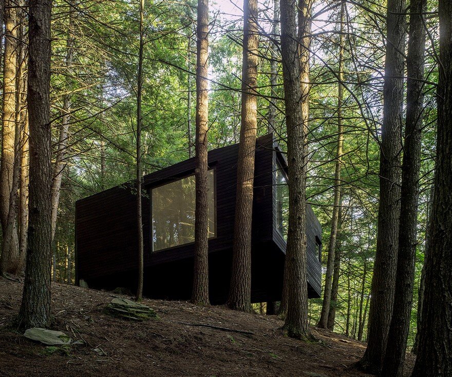 Tiny Blackened Timber Cabin 2