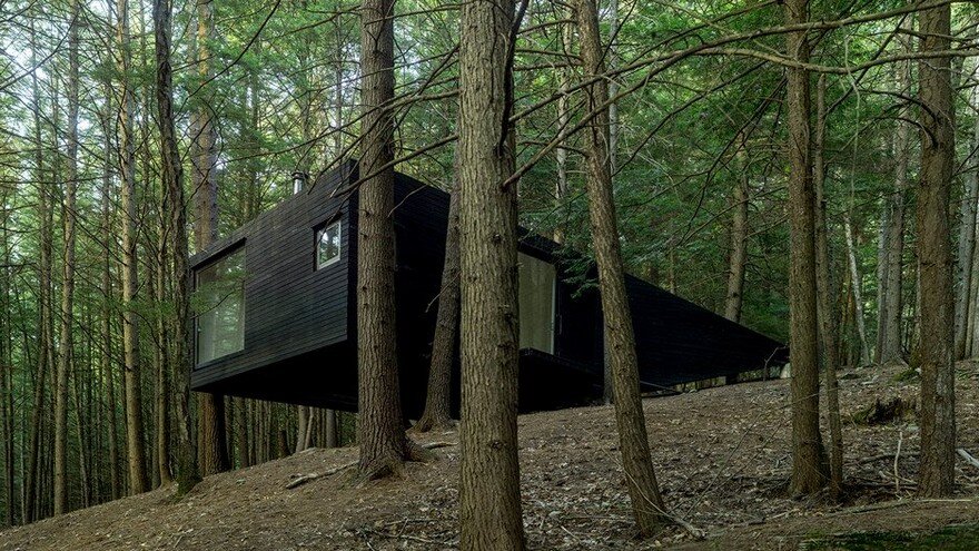 Tiny Blackened Timber Cabin 8