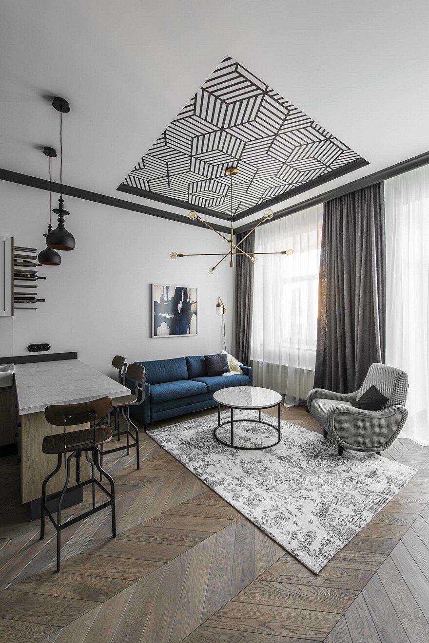 Vilnius Old Town Apartment with a Mix of Modern, Vintage and Industrial Style 4