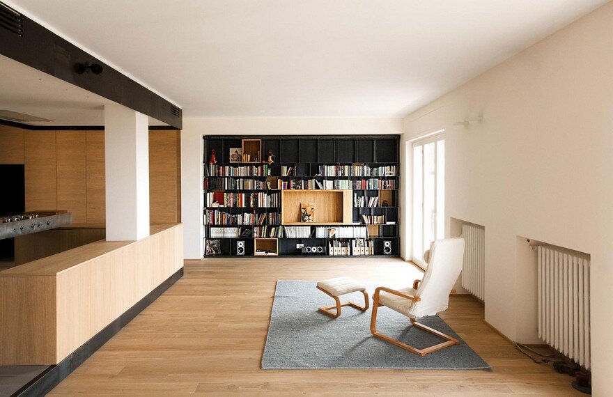 Architect Luca Compri Combined Wood and Iron to Modernize a 1960s Apartment 12