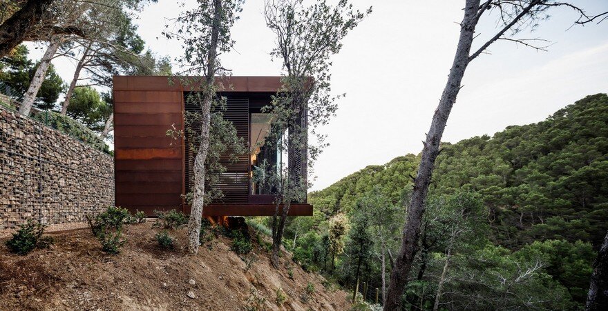 This Guest Pavilion is a Cuboid Placed in the Middle of the Forest
