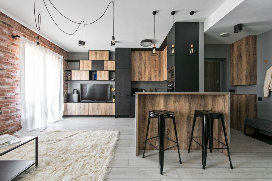 Industrial Modern Apartment in Vilnius, Lithuania 2