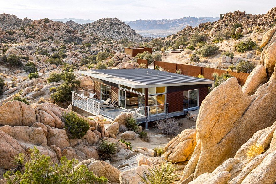 Prefab Sustainable Home Perched Amidst a Pristine High Desert 1