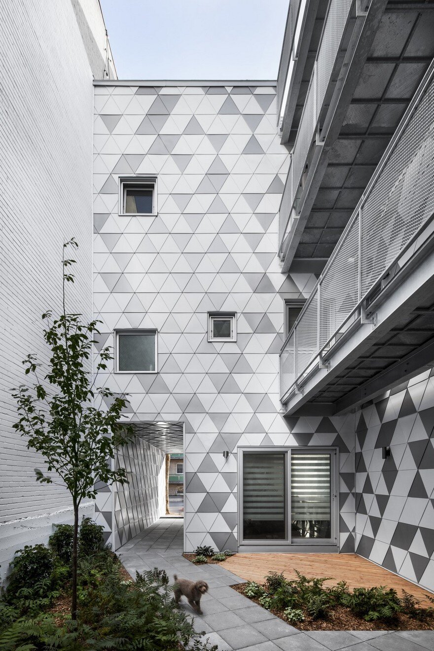 Contemporary Residential Building of Five Housing Units: La Géode by ADHOC Architects 5