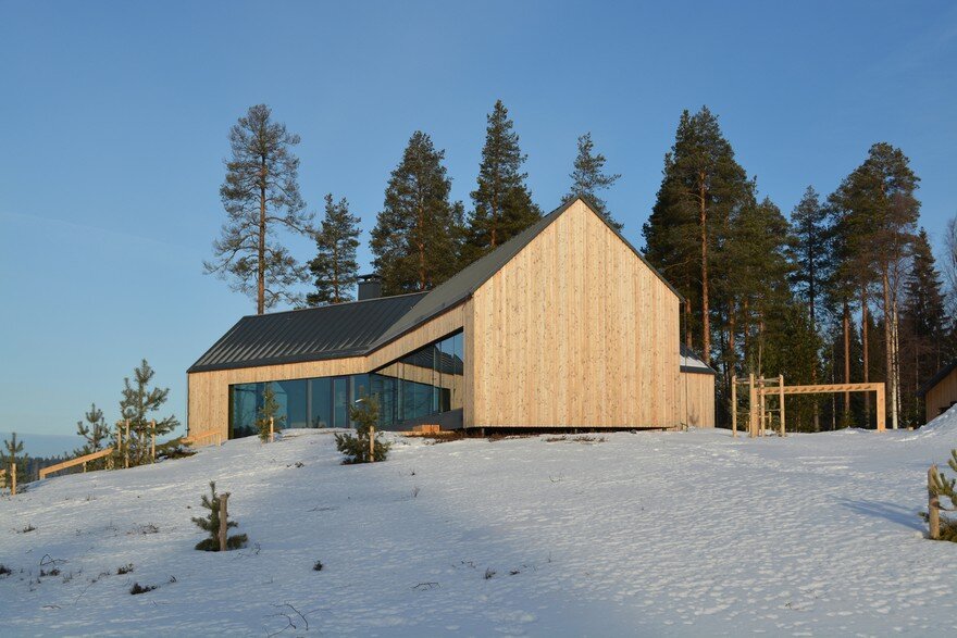 This Modern Finnish House Consists of Three Barns Put Together in a Y Shape