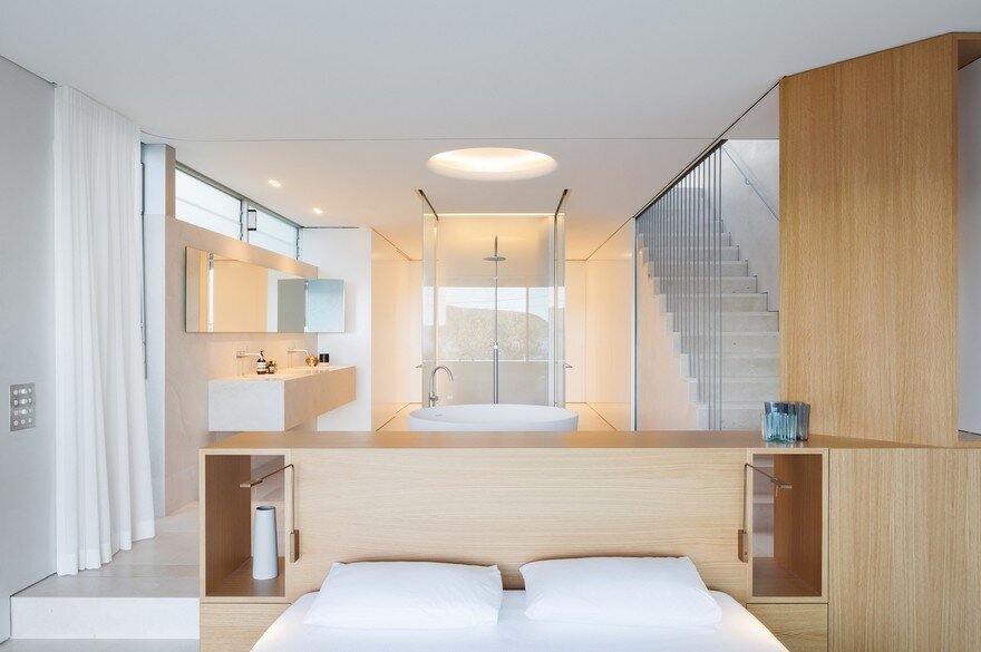 bedroom, bathroom, Marston Architects 8