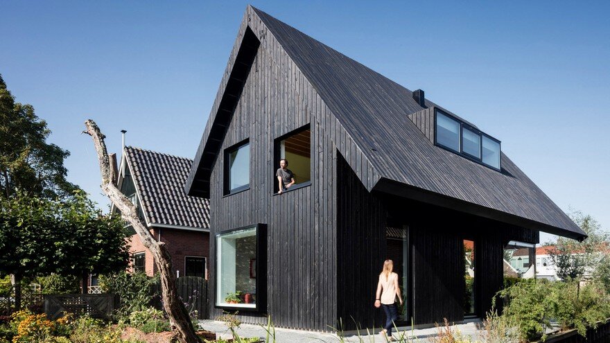 Old Brick House Replaced by a New Sustainable Timber House in Amsterdam