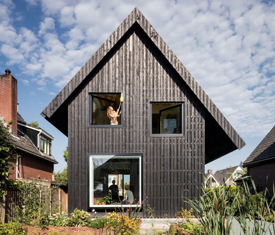 Old Brick House Replaced by a New Sustainable Timber House