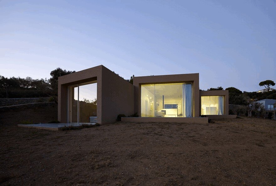 This Greek Vacation Home is Conceived as a Series of Parallel Adjoining Rooms 13