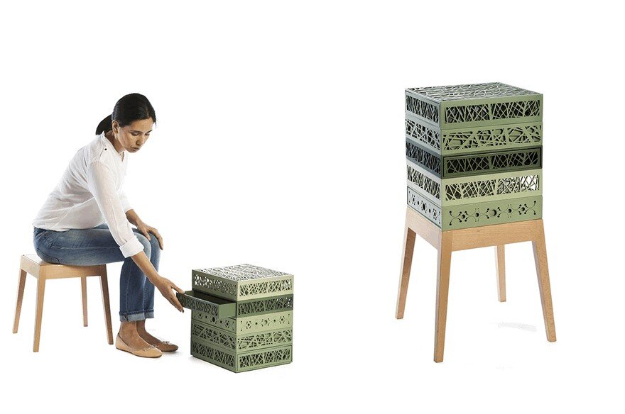 Stool & Boxes Collection by Natalia Geci