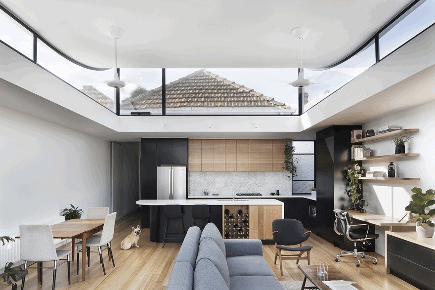 The Roof Of This New Northcote House Curves Upwards To Provide Sunlight 1