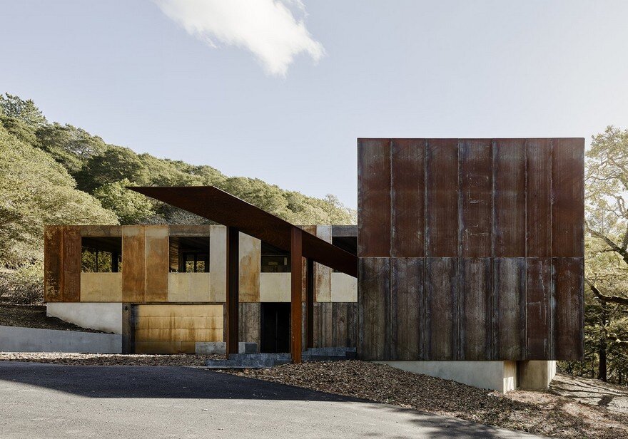 CorTen Steel House in Northern California, Faulkner Architects