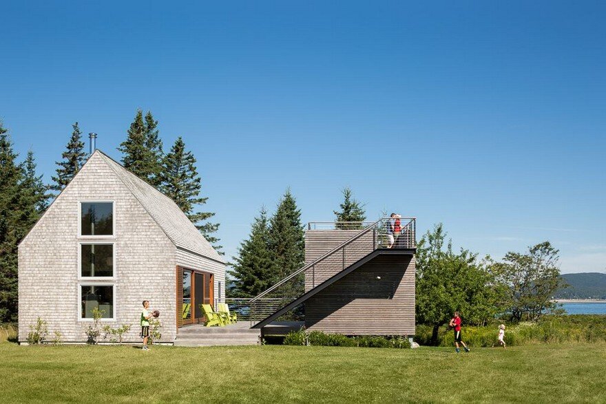 This Cranberry Isles House is a Modern Interpretation of the Traditional New England Farm