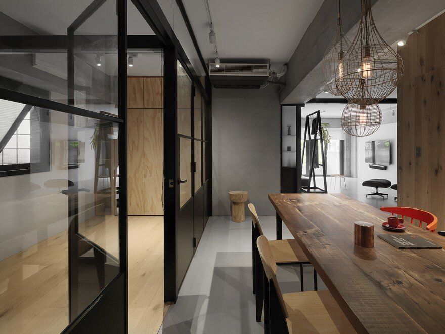 Honeycomb Apartment in Taipei, Two Books Space Design 3