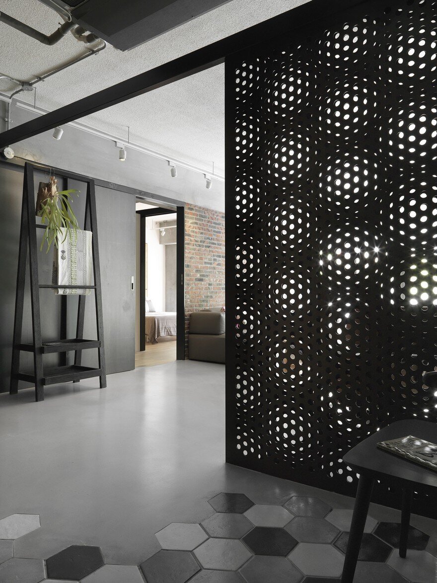 Honeycomb Apartment in Taipei, Two Books Space Design 9