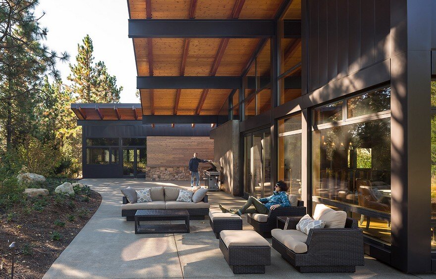 outdoor, terrace, Coates Design Architects
