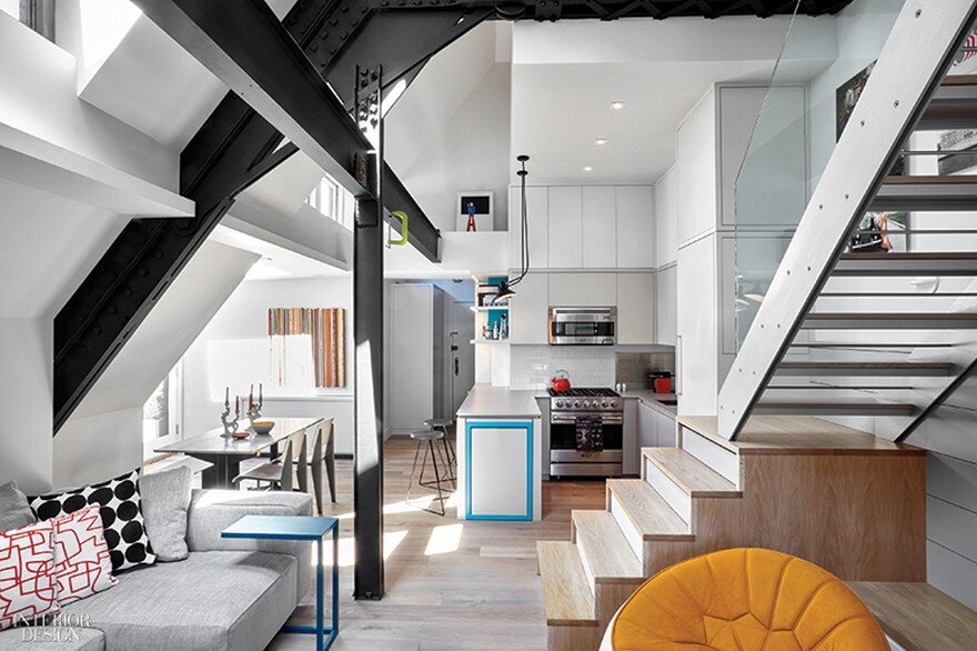 Tiny Duplex Apartment in Manhattan by AM/MOR Architecture