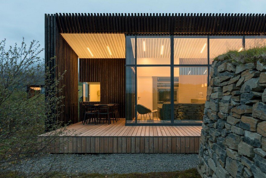 This Rural Cottage in Iceland Have Turf Roofs and Burnt Timber Cladding 11