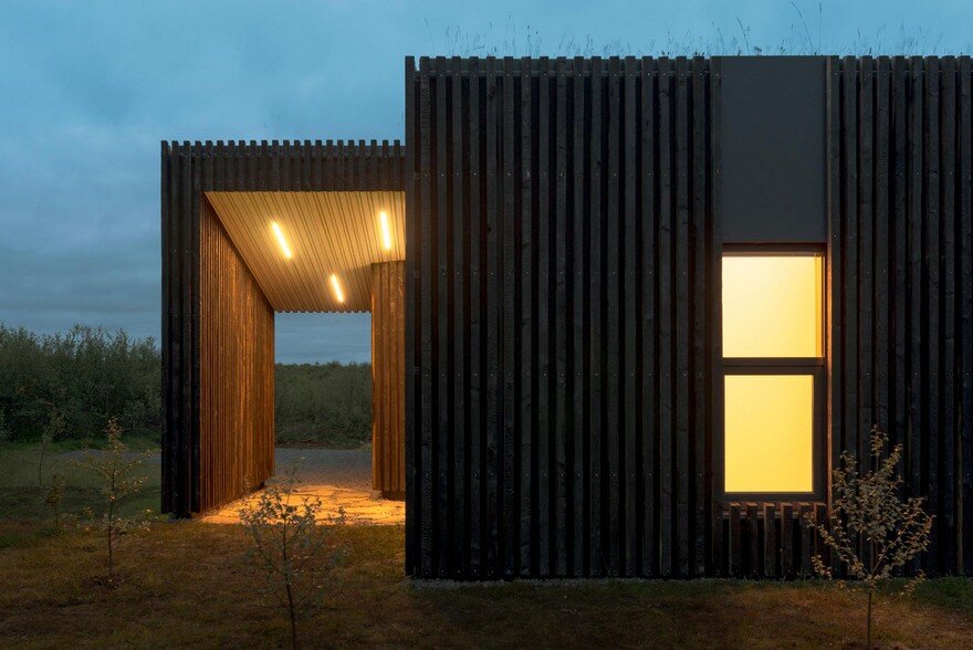 This Rural Cottage in Iceland Have Turf Roofs and Burnt Timber Cladding 12