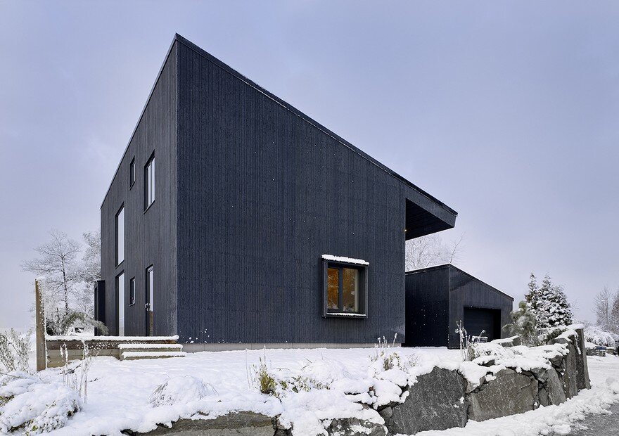 Contemporary Black Wooden House 1