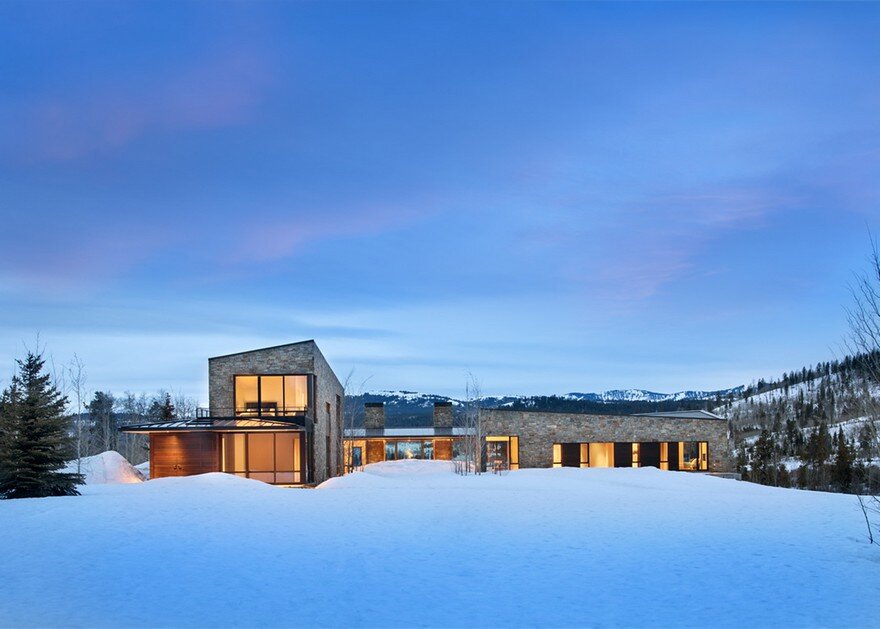 Crescent House in Wyoming by Carney Logan Burke Architects 17