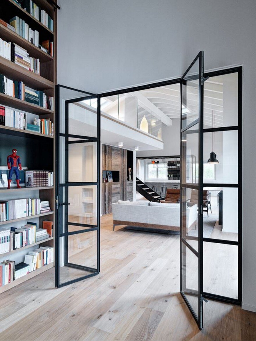 Stefano Viganò Designed a Double-Height Loft with an Industrial Personality 4