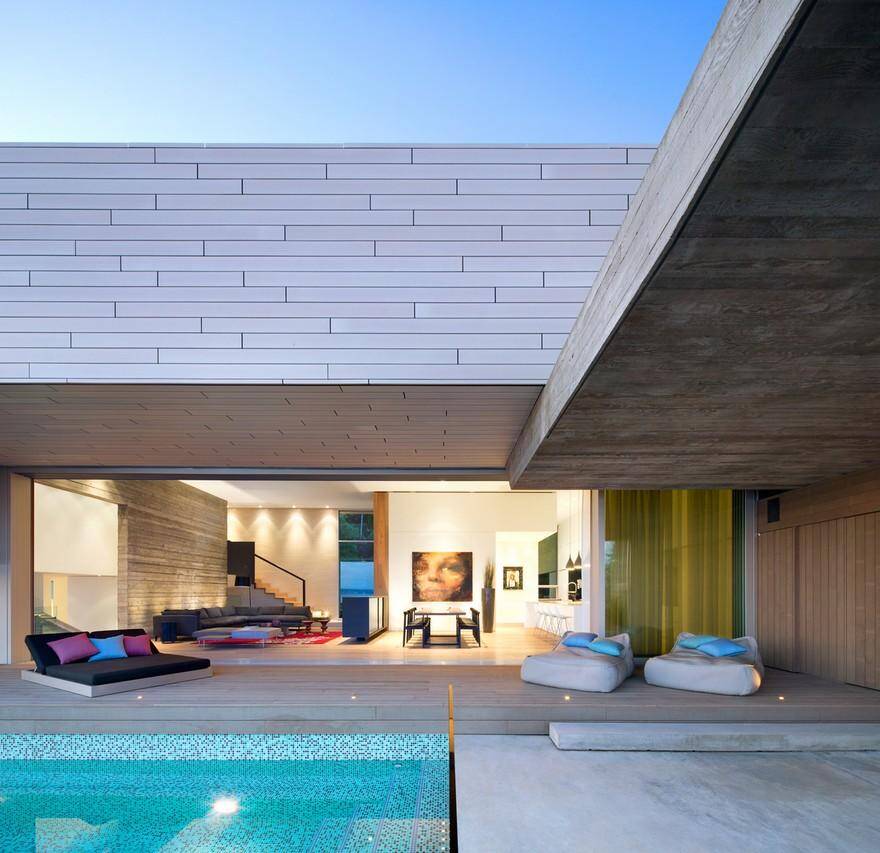 living area, pool, McLeod Bovell Modern Houses 5