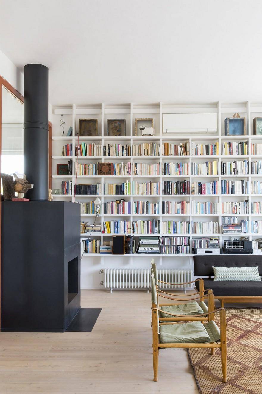 Two-Storey Family Apartment in Rome Exhibiting a Powerful Character 4